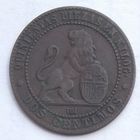 Испания 2 сентимо 1870 г.