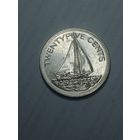 Багамские острова 25 центов  2005 года .