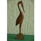 Статуэтка резьба по дереву   Аист     20,5 см   целая
