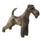 Статуэтка Эрдельтерьер Латунь