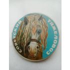 ЗНАЧОК КОНЬ СОВЕТСКИЙ ТЯЖЕЛОВОЗ