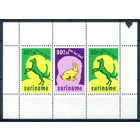 Суринам - 1977г. - детям, домашние животные - 1 блок - полная серия, MNH с небольшим повреждением сверху [Mi bl. 20]. #3-WB-99-B-2