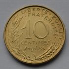 Франция 10 сантимов, 1968 г.