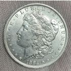 Монета 1 доллар 1884 год. США. Доллар Моргана. Монетный двор: "O" - Новый Орлеан
