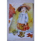 Календарик, 2024, Бабок Е., Девочка с яблоками.