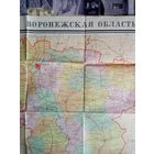 Карта Воронежская область 1974 г
