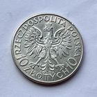 Монета СЕРЕБРО Польша 10 злотых 1932 год Ядвига ОТЛИЧНЫЕ
