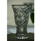 Ваза хрустальная  ( высота 20 см , диаметр 11,5 см )   целая