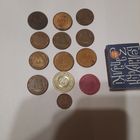 Жетоны метро: Минск, Киев, Санкт-Петербург, Москва.