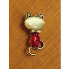 Брошка котик