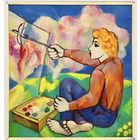 Рогалевич М.В. (1932-2010);69/64,5см; "Ружовы дзень",1982г.