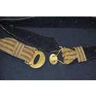 Парадн.ремень адмирала СССР шитый золочёной нитью с позолочен.прягой.Ау-20мик.На чёрной бархатной подкладке.