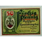 РАСПРОДАЖА!!! - ГЕРМАНИЯ РОННЕБУРГ (ГРАЙЦ,ТЮРИНГИЯ) 50 пфеннигов 1921 год - BU!