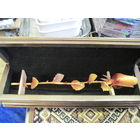 Шкатулка резная деревянная с розой.