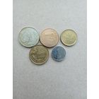 Европа сборный лот + Израиль 5 монет. С 1 рубля!!!