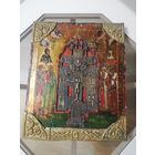 Икона. крест. Письмо по золоту. Ветка. Редкость. торг
