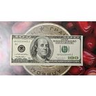 Купюра 100USD заводской брак, неправильный срез