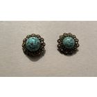 Клипсы Пекинское стекло клеймо Австрия 50-е Редкость