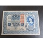 Австрия 1000 крон 1902 (1919)( pick 59) надпечатка