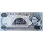 Werty71 Никарагуа 1000 1985 года надпечатка 1000000 кордоба 1990 аUNC банкнота 500000