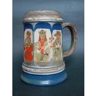 Пивная кружка ГДР старая глиняная ручная работа