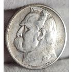 2 злотых 1934 года, Польша, серебро ПИЛСУДСКИЙ!