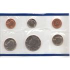 Годовой набор монет США 1990 г. двор P (1; 5; 10; 25; 50 центов + жетон) _UNC