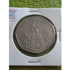 Либерия 5 долларов 1985 г