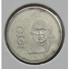Мексика 10 песо 1988 г. В холдере