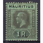 34.BrKM. Великобритания. Колонии. Маврикий. Георг V. Стандарт. 1R. 1923 г. Mi.#169 II.