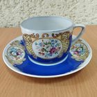 Чайная пара блюдце с чашкой 250 мл) Букет, Дулёво.ручная роспись