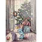 Открытка 2021 Голецкая "Рождественское утро" чистая