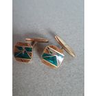 Запонки СССР,  эмаль