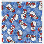 Салфетка для декупажа 33х33см. Снеговички, звездочки, снежинки.