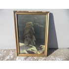 Картина На севере диком.Шишкин репродукция на картоне 70-е г.С рубля.