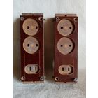 Тройник из текстолита СССР Hand made розетки для для удлинителя