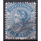180.Aust. Великобритания. Австралийские штаты. Южная Австралия. Виктория. Стандарт. 1895 г. 6p. Mi.#75C.