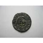 Солид 1645 год Кристина Король Швеции, герцог Ливонии - Рижский солидус 0,5 г.