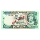 Северная Ирландия 1 фунт 1977 года. SPECIMEN. Состояние UNC! Редкая!