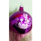 Ёлочная игрушка. Шар с рисунком.  К