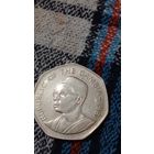 Гамбия 1 даласи1987 крокодил