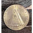 5 шиллингов 1934 Австрия мадонна штемпельная! серебро!