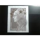 Франция 2012 стандарт 0,05, марка из блока