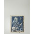 Марка Швейцария 1941 год Франсуа де Рейнольд (1642–1722), швейцарский военный деятель