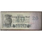 Банкнота 20 миллионов марок 1923 год. Веймарская республика.