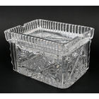 Пепельница хрустальная с сигаретницей, Чехословакия, 1960-е годы