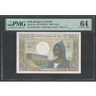Мали 1000 франков 1970 года. Тип P-13е. Состояние UNC! В слабе PMG 64