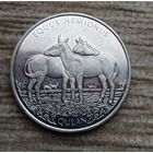 Werty71 Казахстан 100 тенге 2021 год Кулан Конь Лошадь