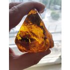 ИНКЛЮЗ РЕДКОСТЬ!! С++ КРУПНАЯ СОРОКОНОЖКА++  ВЕСОМ 69 ГРАММ! 100% НАТУРАЛЬНЫЙ ЯНТАРЬ!- (12)