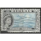 Багамы. Королева Елизавета II. Транспорт. 1954г. Mi#170.